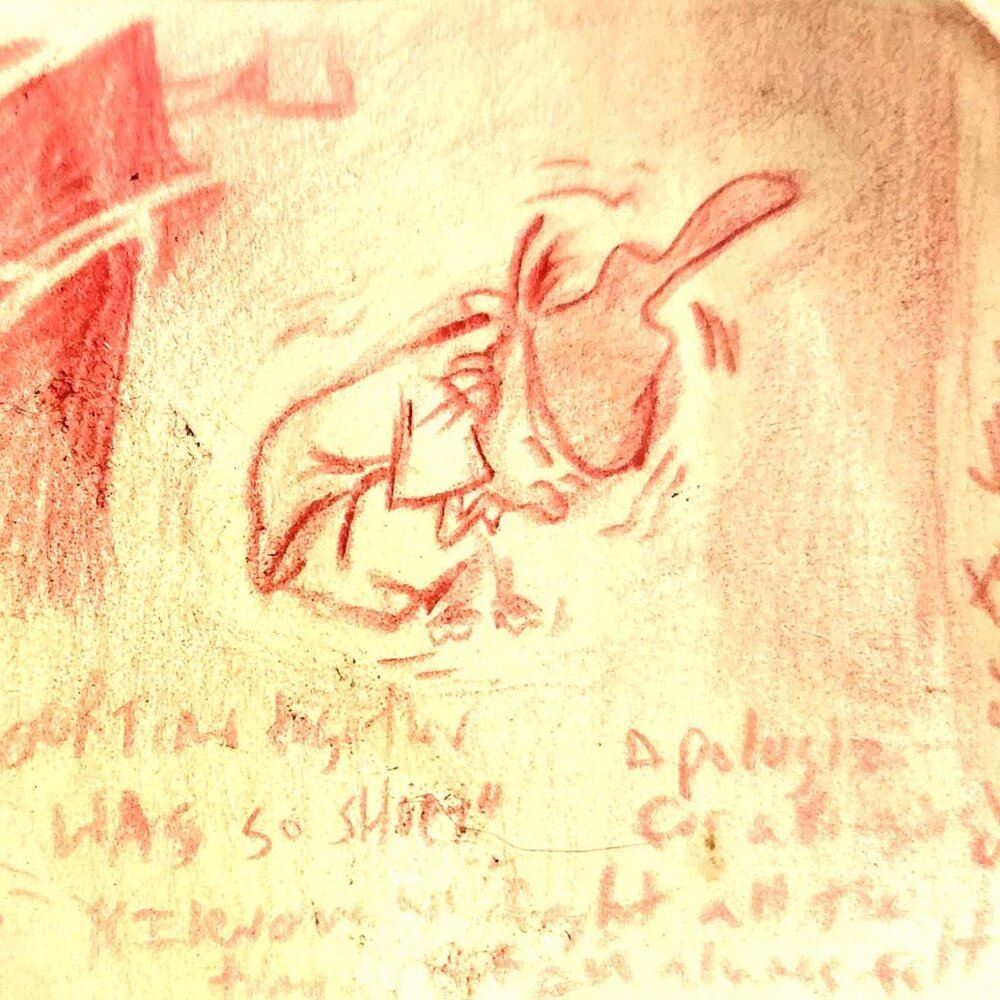 Ed Edd n Eddy "Fetal Dee" Original Pencil Drawing by RM